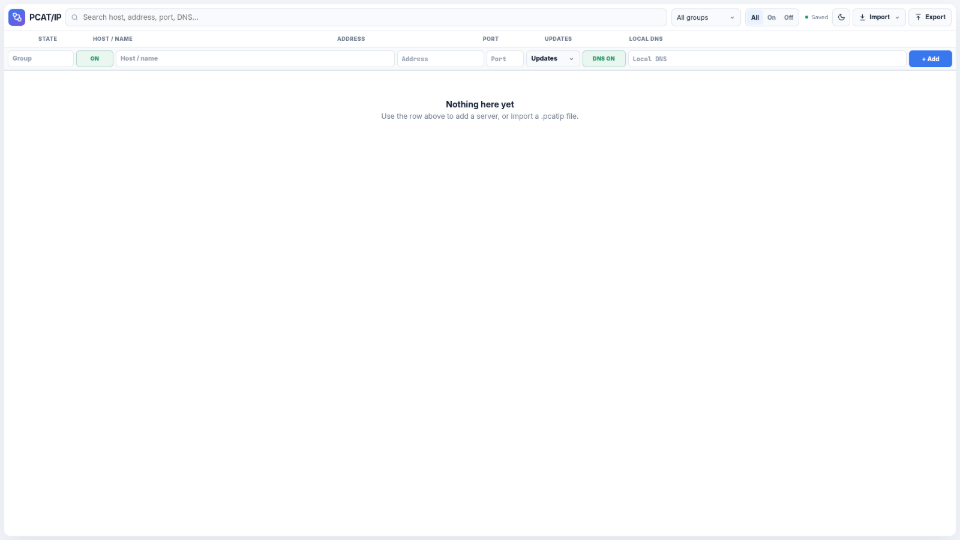 PLOTCAT Server List